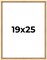 19x25 Classic Modern Gold Picture Frame - UV Acrylic, Foam Board Backing, Hanging Hardware